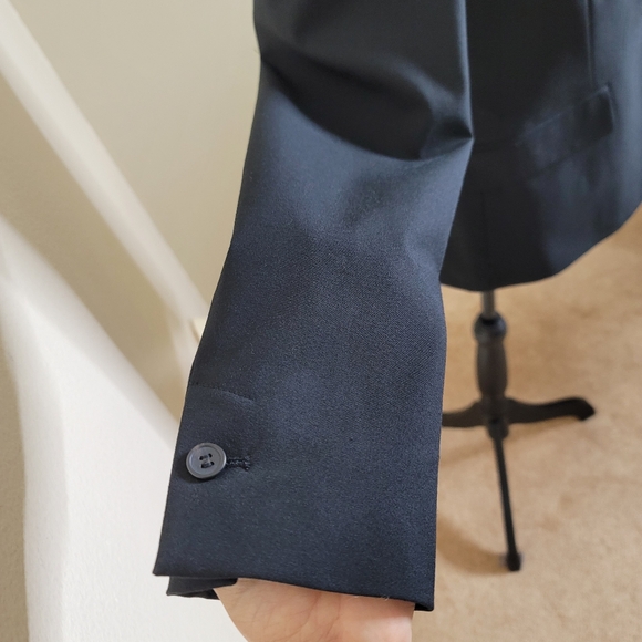 NWT ZARA Inverted Blazer, Size 06 /38 Women's Jacket Black NEW - Picture 6 of 12